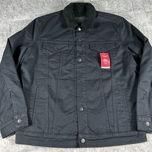 Levi's Denim Jacket Sherpa Lined Insulated Trucker Jean Jacket Size L Men's NWT